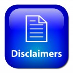 DISCLAIMERS Button (terms and conditions legal policy business)