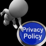 Privacy Policy Button Shows The Company Data Protection Terms